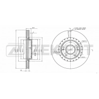 Тормозной диск Zekkert 4251878274727 1441335553 BS-6021B 744 Y7G - Изображение 2