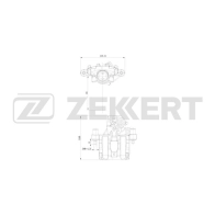Тормозной суппорт Zekkert 1441335712 4255822801762 L 71F9 BS-8317 - Изображение 1