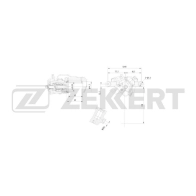 Тормозной суппорт Zekkert P O56L BS-8332 4255822801915 1441335727 - Изображение 2
