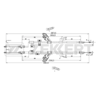 Трос ручника ZEKKERT BZ-1262 1440208457 N6D9NT 3 - Изображение 2