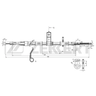 Тросик, cтояночный тормоз