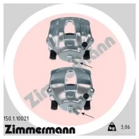 Тормозной суппорт ZIMMERMANN 150110021 Bmw 3 (E36) 3 Универсал 2.5 323 i 170 л.с. 1995 – 1999 A UVCIB