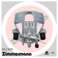 Тормозной суппорт ZIMMERMANN 9F DCO 905867 250210019