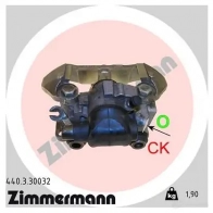 Тормозной суппорт ZIMMERMANN CR XJA Renault Megane (DA) 1 Купе 2.0 i 109 л.с. 1999 – 2003 440330032