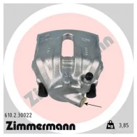 Тормозной суппорт ZIMMERMANN 610230022 5W324 OS Volvo S70 1 (874) Седан 2.4 Bifuel 144 л.с. 1998 – 2000