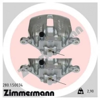 Тормозной суппорт ZIMMERMANN 280150034 906006 IRV 8MH