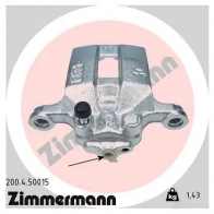 Тормозной суппорт ZIMMERMANN 200450015 904725 W4EHDG A