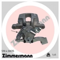 Тормозной суппорт ZIMMERMANN 590450035 907352 LMY MG