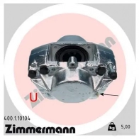 Тормозной суппорт ZIMMERMANN Z3QZEG M 400110104 906354
