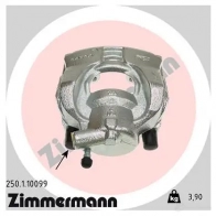 Тормозной суппорт ZIMMERMANN 905766 HYMKL G8 250110099