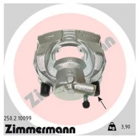 Тормозной суппорт ZIMMERMANN 905875 250210099 3T8 ZY11