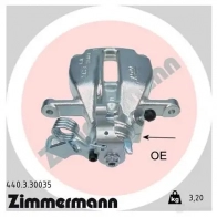 Тормозной суппорт ZIMMERMANN Fiat Scudo (270, 2) 2 Минивэн 2.0 D Multijet 136 л.с. 2007 – наст. время 440330035 HWL 8E