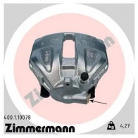 Тормозной суппорт ZIMMERMANN WJVE J 906350 400110078