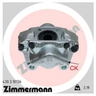 Тормозной суппорт ZIMMERMANN 2ZT Y84 430310136 Opel Astra