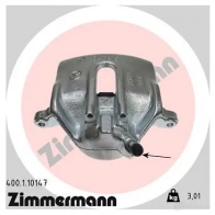 Тормозной суппорт ZIMMERMANN Mercedes E-Class (W124) 1 Седан 2.2 E 220 (1222) 150 л.с. 1993 – 1995 400110147 Y REFK4G