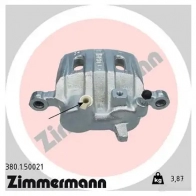 Тормозной суппорт ZIMMERMANN 906300 380150021 TTJ Q1