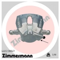 Тормозной суппорт ZIMMERMANN 440230047 906870 Y FO09XC