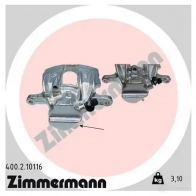 Тормозной суппорт ZIMMERMANN 906435 UZTB T0 400210116