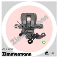 Тормозной суппорт ZIMMERMANN 430410068 Opel Astra (G) 2 Хэтчбек 2.0 DTI 16V (F08. F48) 101 л.с. 1999 – 2005 5P1 XC0Q