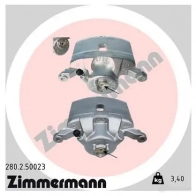 Тормозной суппорт ZIMMERMANN YVGX GL0 280250023 Honda CR-V