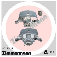 Тормозной суппорт ZIMMERMANN 1V0I T1F 906005 280150023