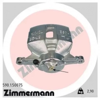 Тормозной суппорт ZIMMERMANN 590150075 Toyota Carina (T190) 2 Хэтчбек 1.8 (AT191) 107 л.с. 1995 – 1997 2Z09K FM