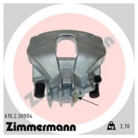Тормозной суппорт ZIMMERMANN 907568 88D VQP 610230004