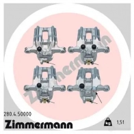 Тормозной суппорт ZIMMERMANN 906080 12B 3O 280450000