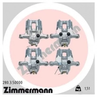 Тормозной суппорт ZIMMERMANN 280350000 BDJL T0 906020