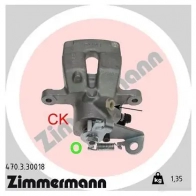 Тормозной суппорт ZIMMERMANN 470330018 Renault Megane (KA) 1 Универсал RYS VEV6