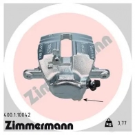 Тормозной суппорт ZIMMERMANN 906345 400110042 Y BZK0