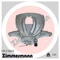 Тормозной суппорт ZIMMERMANN DS GNZ3 590250045 Toyota Corolla Verso