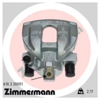 Тормозной суппорт ZIMMERMANN 907572 6P R8A 610330001