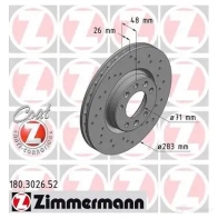 Тормозной диск ZIMMERMANN 904646 5E 41K9 180302652