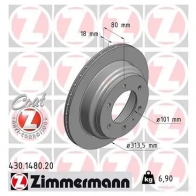 Тормозной диск ZIMMERMANN 906690 LOTKZC U 430148020