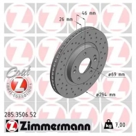 Тормозной диск ZIMMERMANN S L4V4 285350652 906108