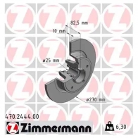 Тормозной диск ZIMMERMANN Z64 DOM 907122 470244400