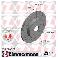 Тормозной диск ZIMMERMANN Subaru Outback (BS) 4 2014 – 2020 530246852 Q6P R33