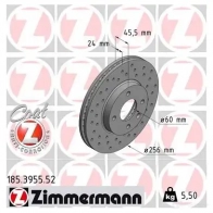 Тормозной диск ZIMMERMANN X7O W9 1211171327 185395552