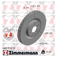 Тормозной диск ZIMMERMANN AQS BSJM 907021 460155320