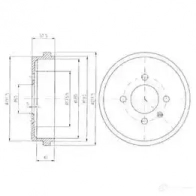 Тормозной барабан ZIMMERMANN 1423291478 XDZ3 CKL 600196300