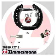 Тормозные колодки барабанные комплект ZIMMERMANN 41I XIXQ 904863 209901279