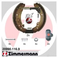 Тормозные колодки барабанные комплект ZIMMERMANN MQVE 4 904834 209901169