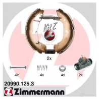 Тормозные колодки барабанные комплект ZIMMERMANN 209901253 904854 L8 UHM