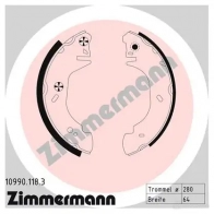 Барабанные тормозные колодки, комплект ZIMMERMANN 904149 O 108IPJ 109901183