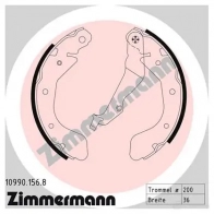 Тормозные колодки комплект ZIMMERMANN 109901568 904227 6WX R08S