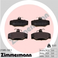 Тормозные колодки комплект ZIMMERMANN 904917 VMRRBG3 2138 5 213851301