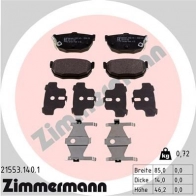Тормозные колодки комплект ZIMMERMANN 215531401 904954 6KY30W 21 553
