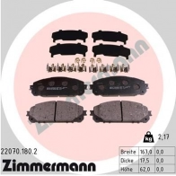 Тормозные колодки комплект ZIMMERMANN 2 2070 Jeep Cherokee 220701802 ESJIGKE