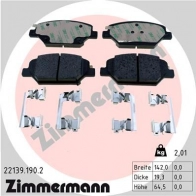 Тормозные колодки дисковые, комплект ZIMMERMANN VL0 SP 22139.190.2 1437870818